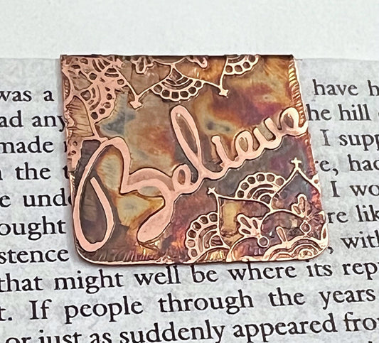 Believe bookmark