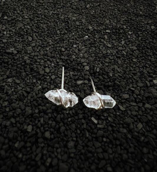 Herkimer Diamond Earring Studs