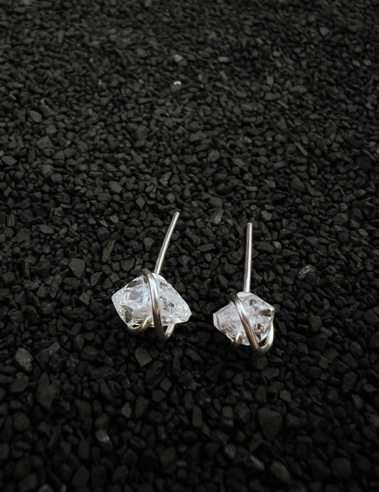 Herkimer Diamond Earring Studs