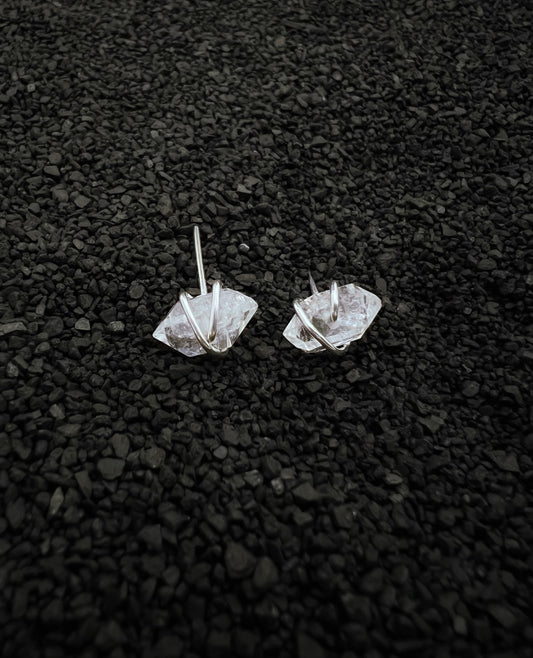 Herkimer Diamond Earring Studs