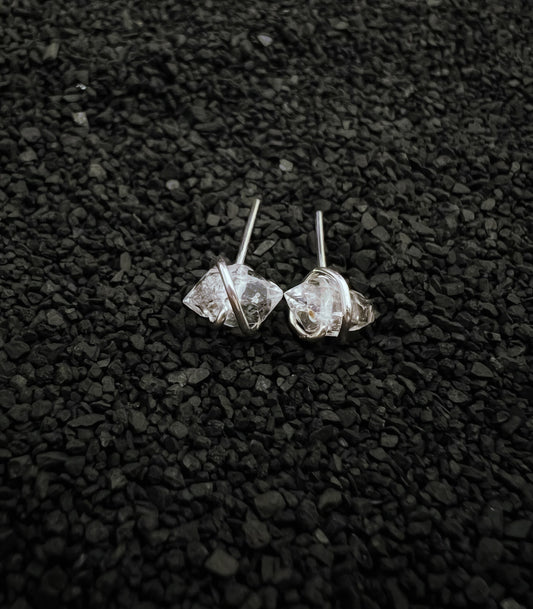 Herkimer Diamond Earring Studs