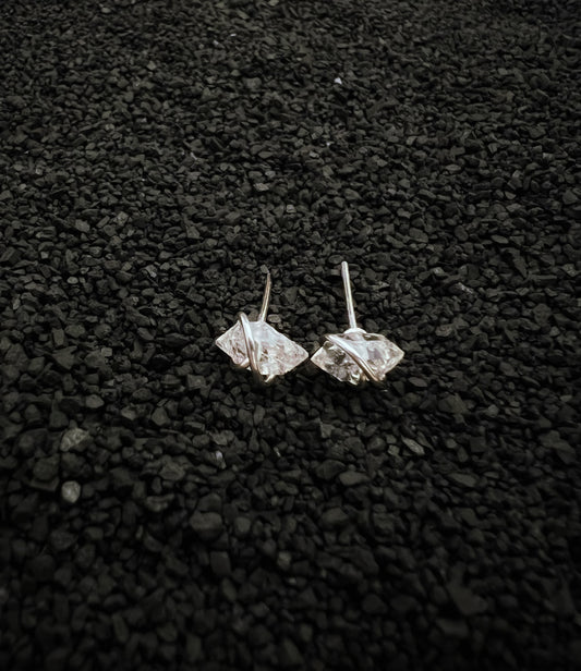 Herkimer Diamond Earring Studs