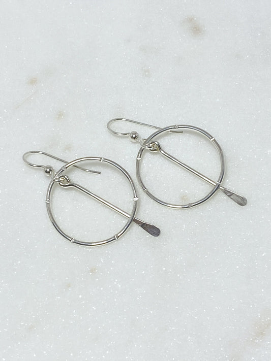 Sterling silver hoop earrings