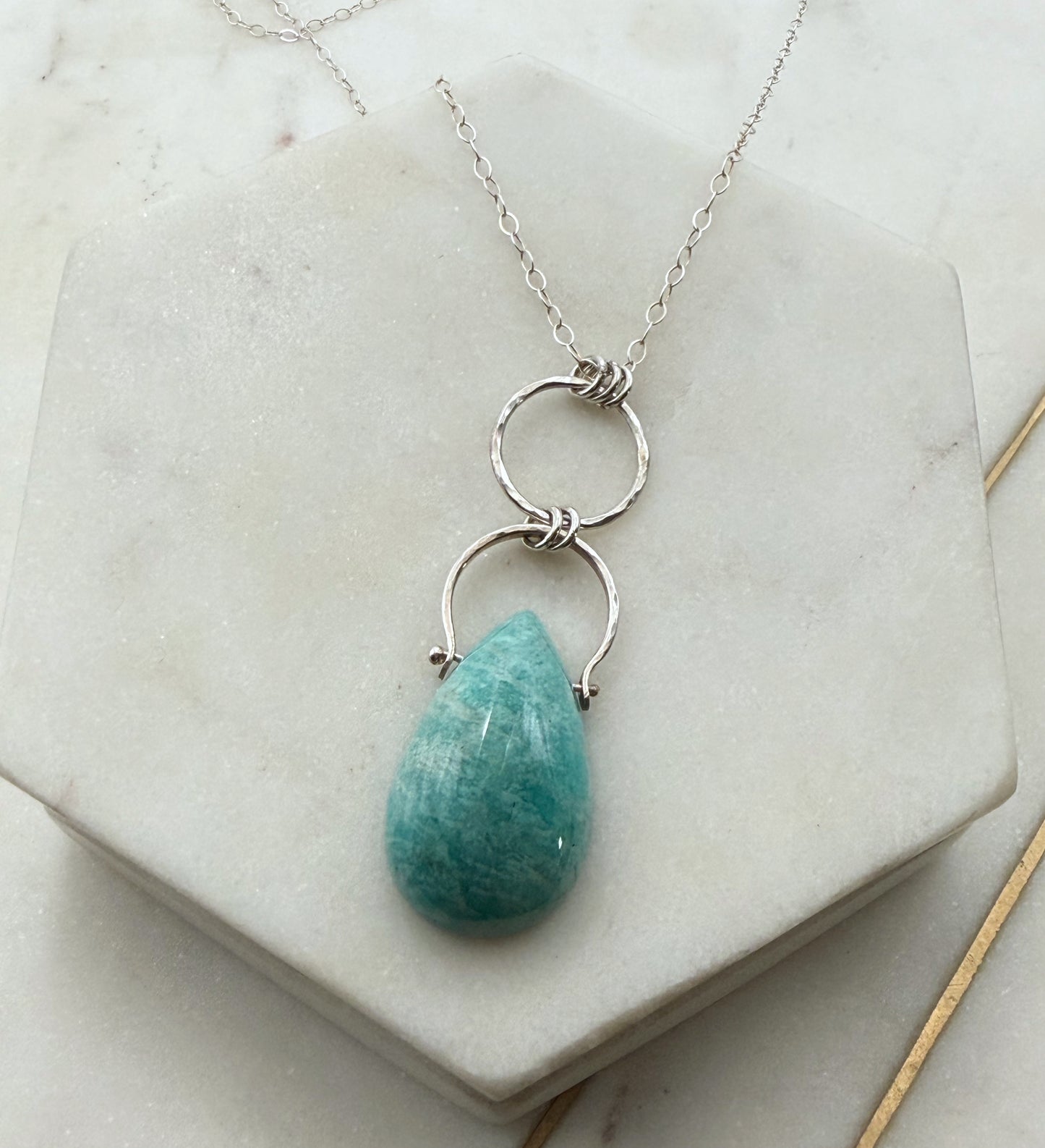 Amazonite & Sterling Silver Necklace