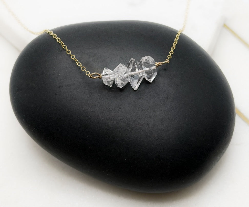 Herkimer Diamond & 14K Gold-Filled Necklace