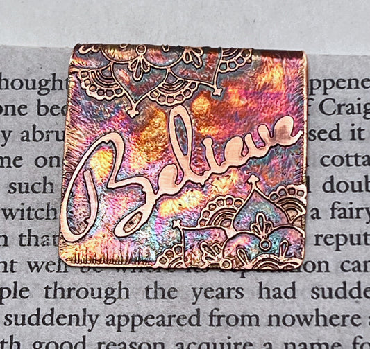 Believe bookmark