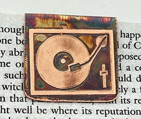 Record player bookmark