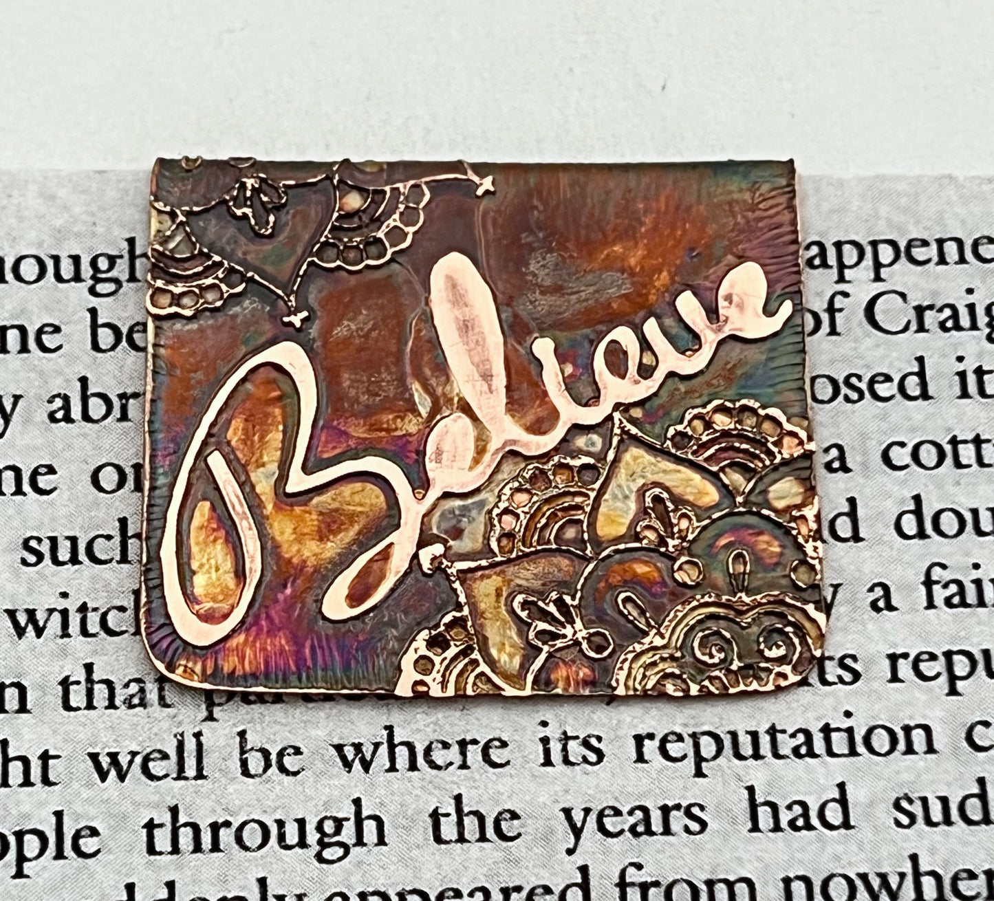 Believe bookmark