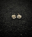 14 Karate gold wire wrapped Herkimer diamond studs