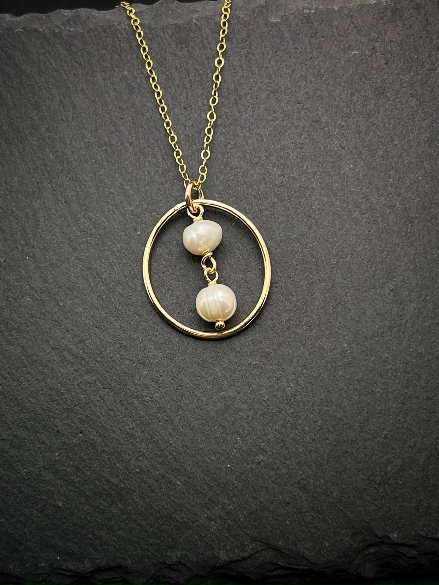 14K Gold and pearl necklace