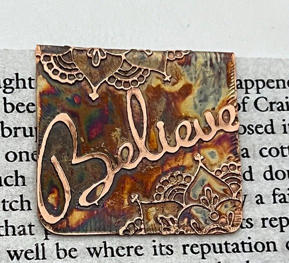Believe bookmark
