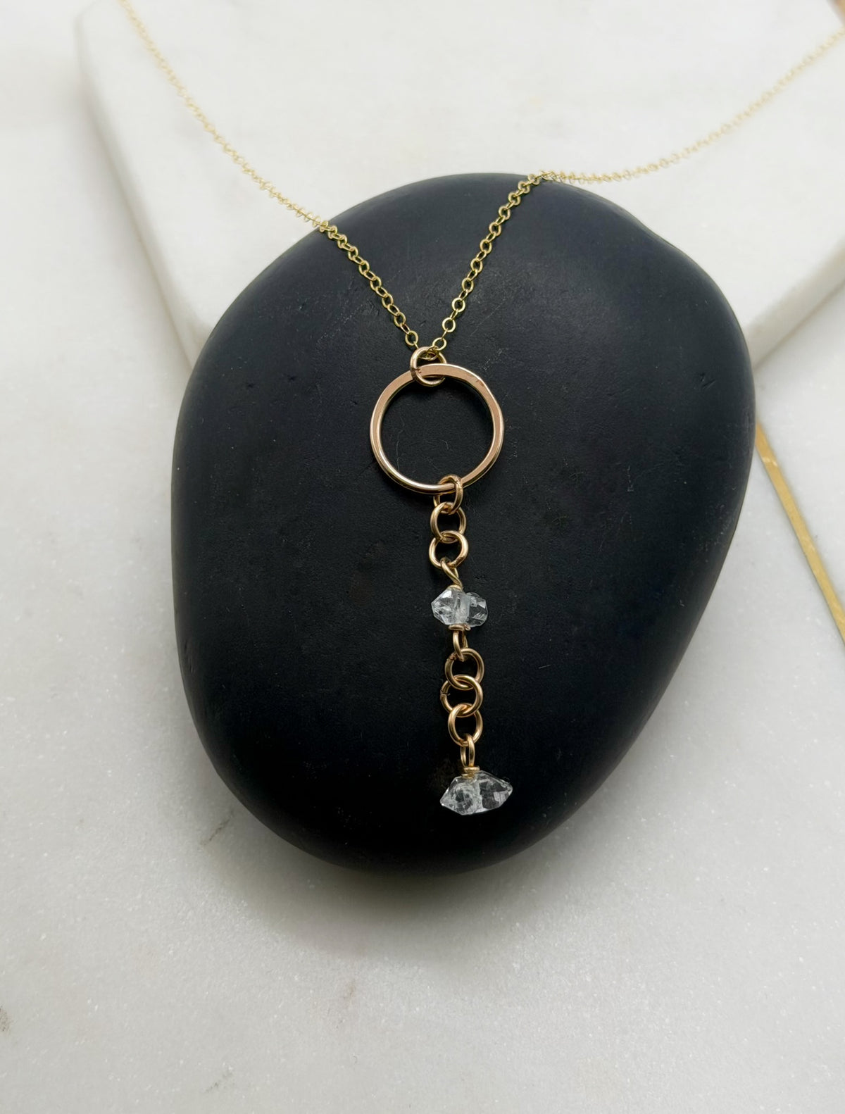 Herkimer Diamond & 14K Gold-Filled Necklace