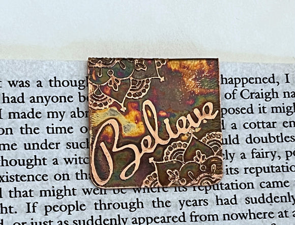 Believe bookmark