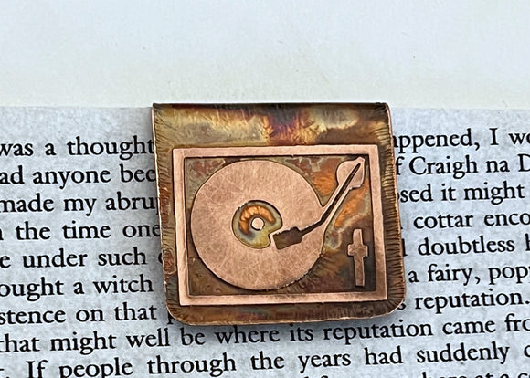 Record player bookmark