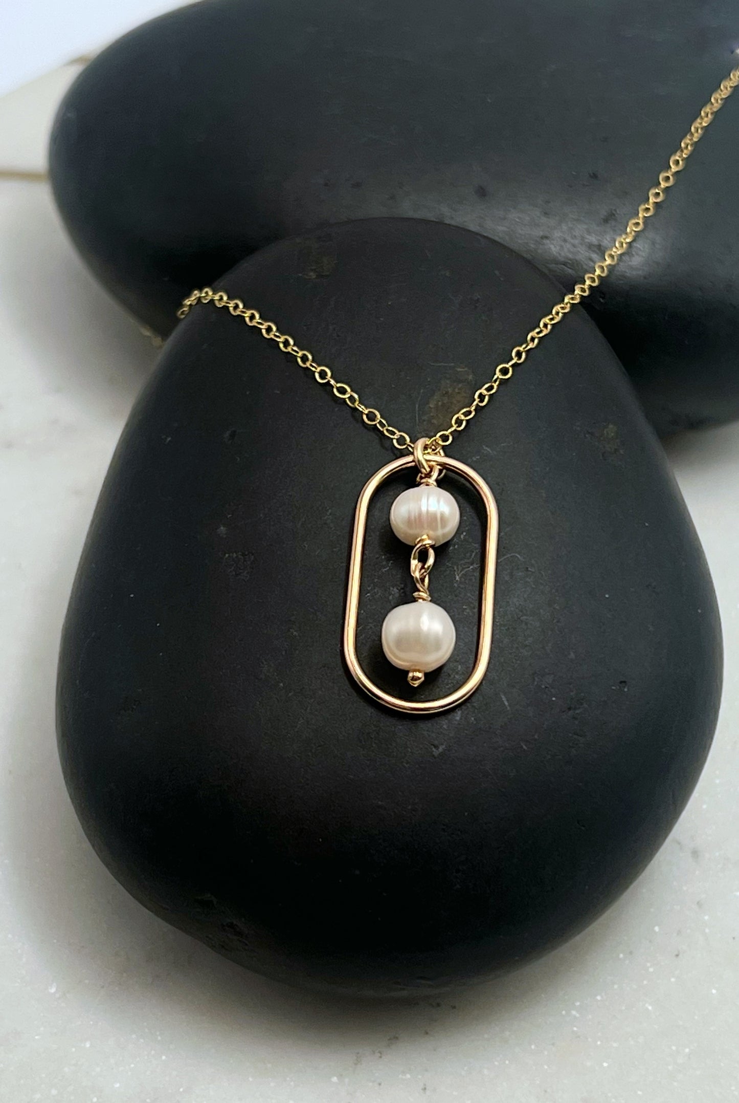 Freshwater Pearl Link Necklace