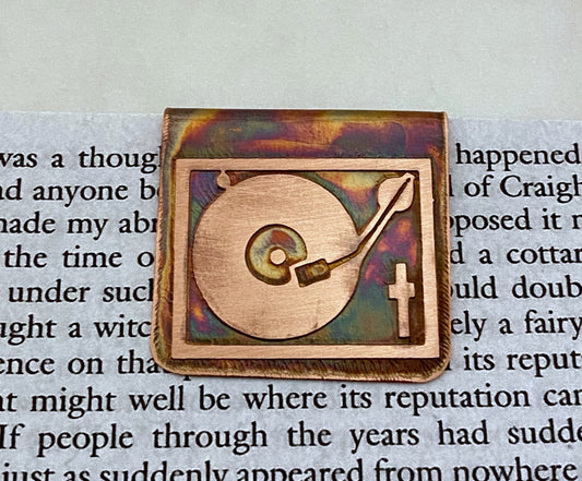 Record player bookmark