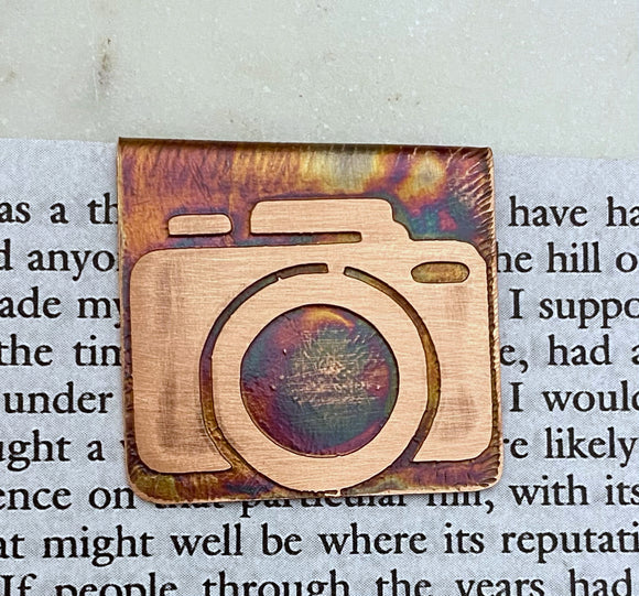 Copper camera bookmark