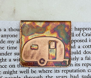Copper camper bookmark