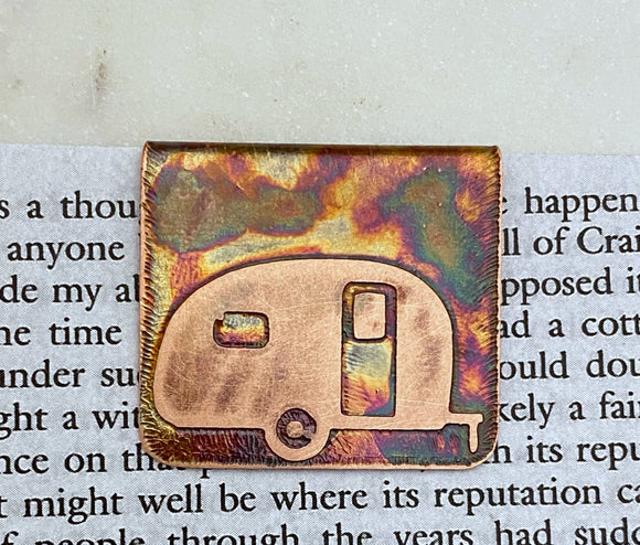 Copper camper bookmark