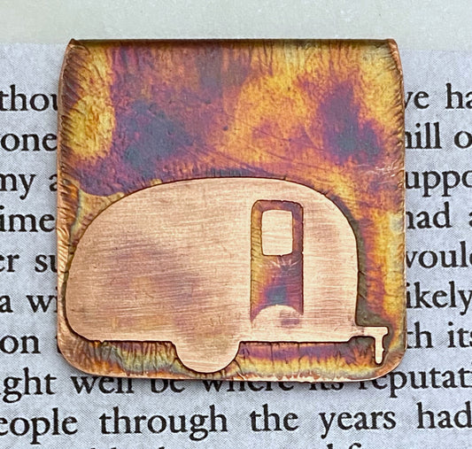 Copper camper bookmark
