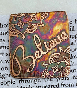 Copper Believe  bookmark