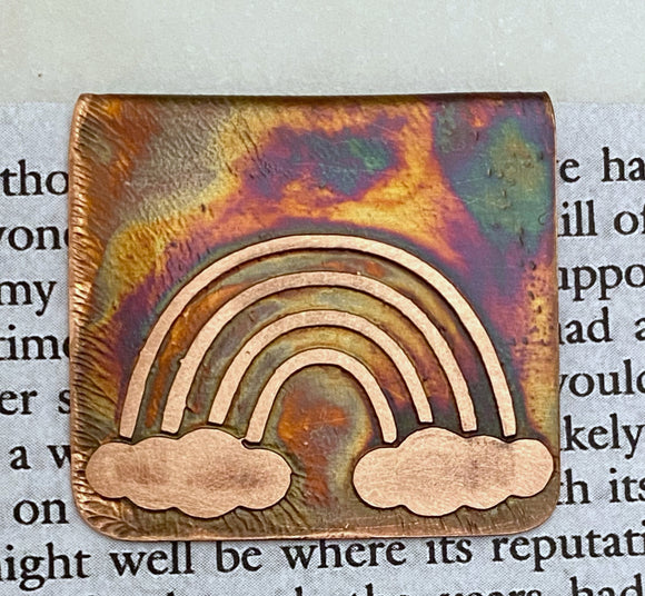 Copper rainbow bookmark
