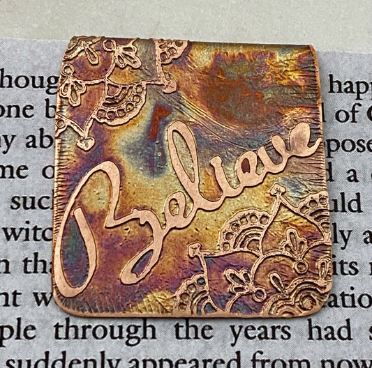 Believe bookmark