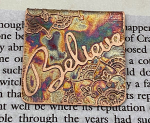Believe bookmark