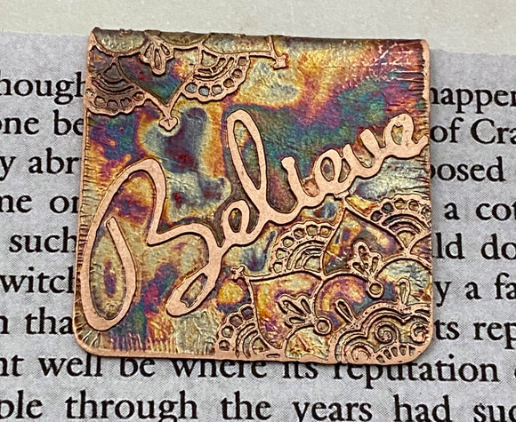 Believe bookmark