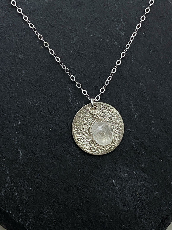 Sterling and moonstone necklace