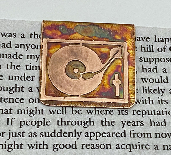 Record player bookmark