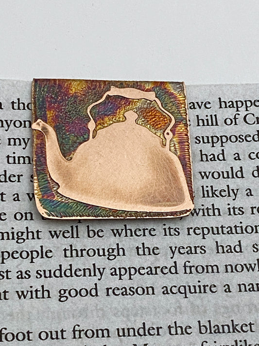 Tea kettle bookmark