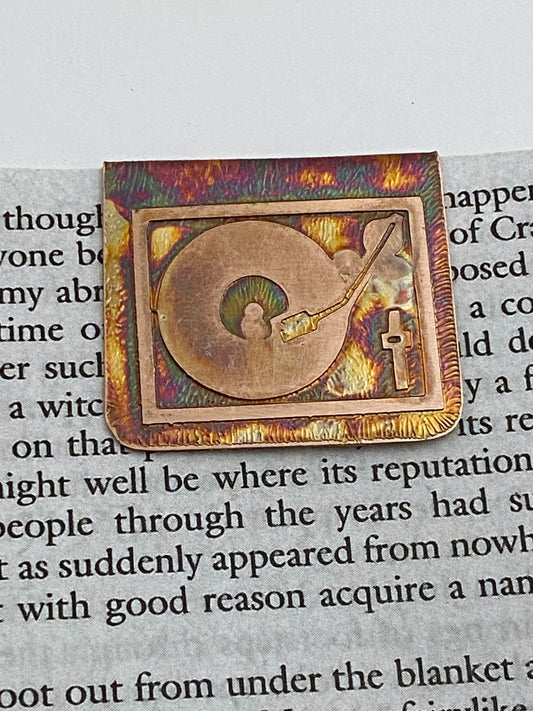 Record player bookmark