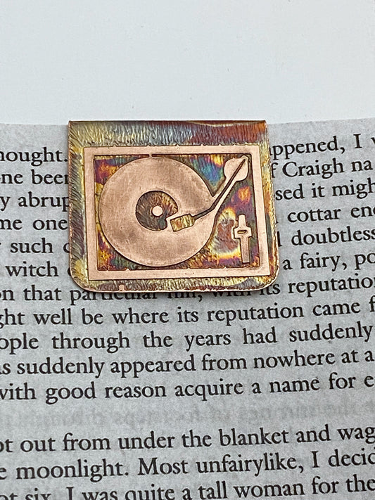 Record player bookmark