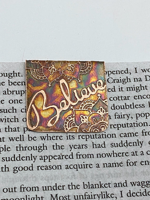 Believe bookmark