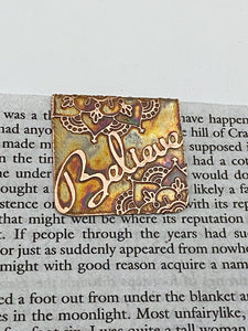 Believe bookmark