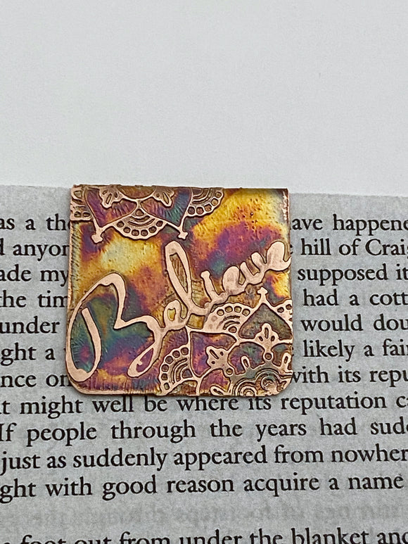 Believe bookmark