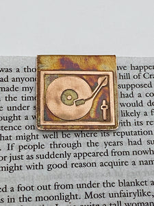 Record player bookmark