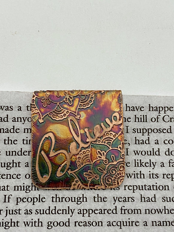 Believe bookmark