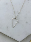 Forged sterling silver necklace