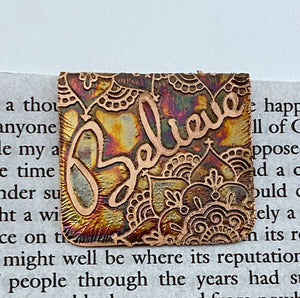 Believe bookmark