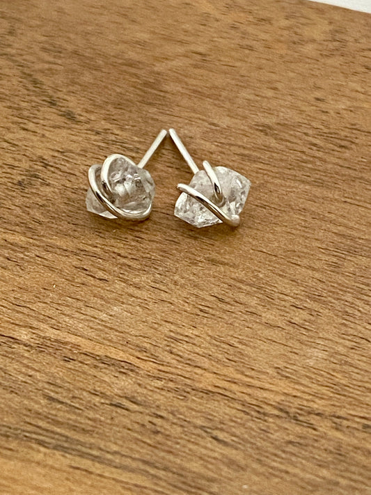 Herkimer Diamond Earring Studs