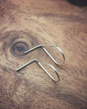 Sterling Silver hoop post earrings