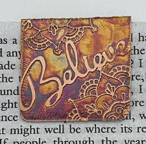 Believe bookmark