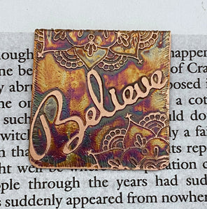 Believe bookmark