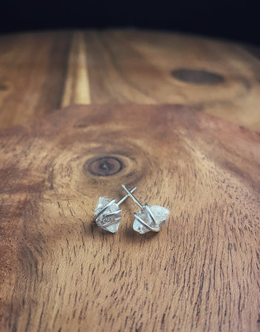 Herkimer Diamond Earring Studs