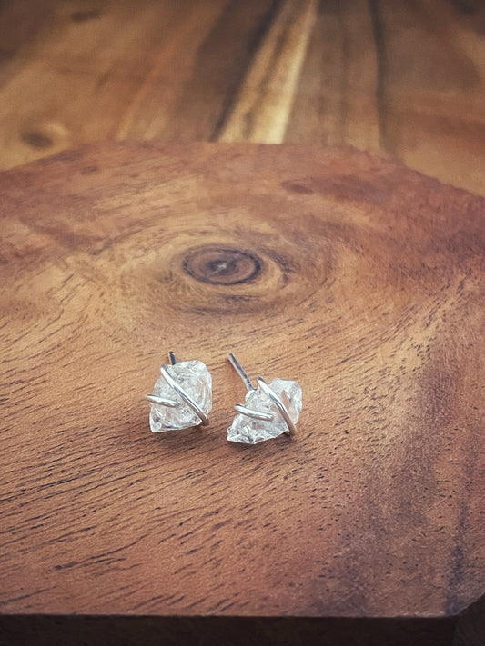 Herkimer Diamond Earring Studs