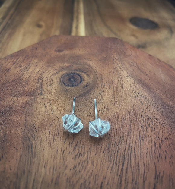 Herkimer Diamond Earring Studs