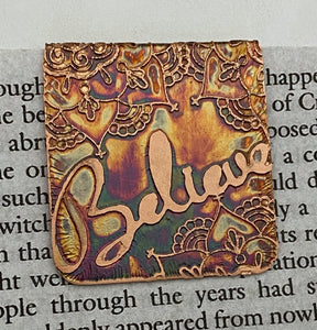 Believe bookmark