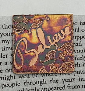 Believe bookmark